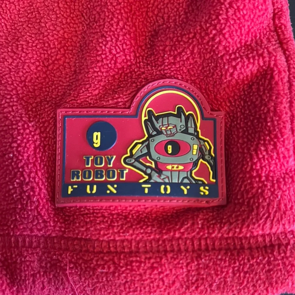 Gymboree Boys Red & Black quarter zip full over fleece sweatshirt size 4yrs